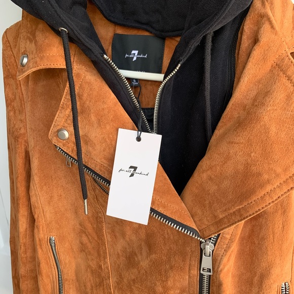 NWT 7 for all mankind - 100% Suede Jacket. - Picture 2 of 8